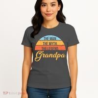 Grandpa The Man The Myth The Legend Saying Women's T-Shirt thumb 4