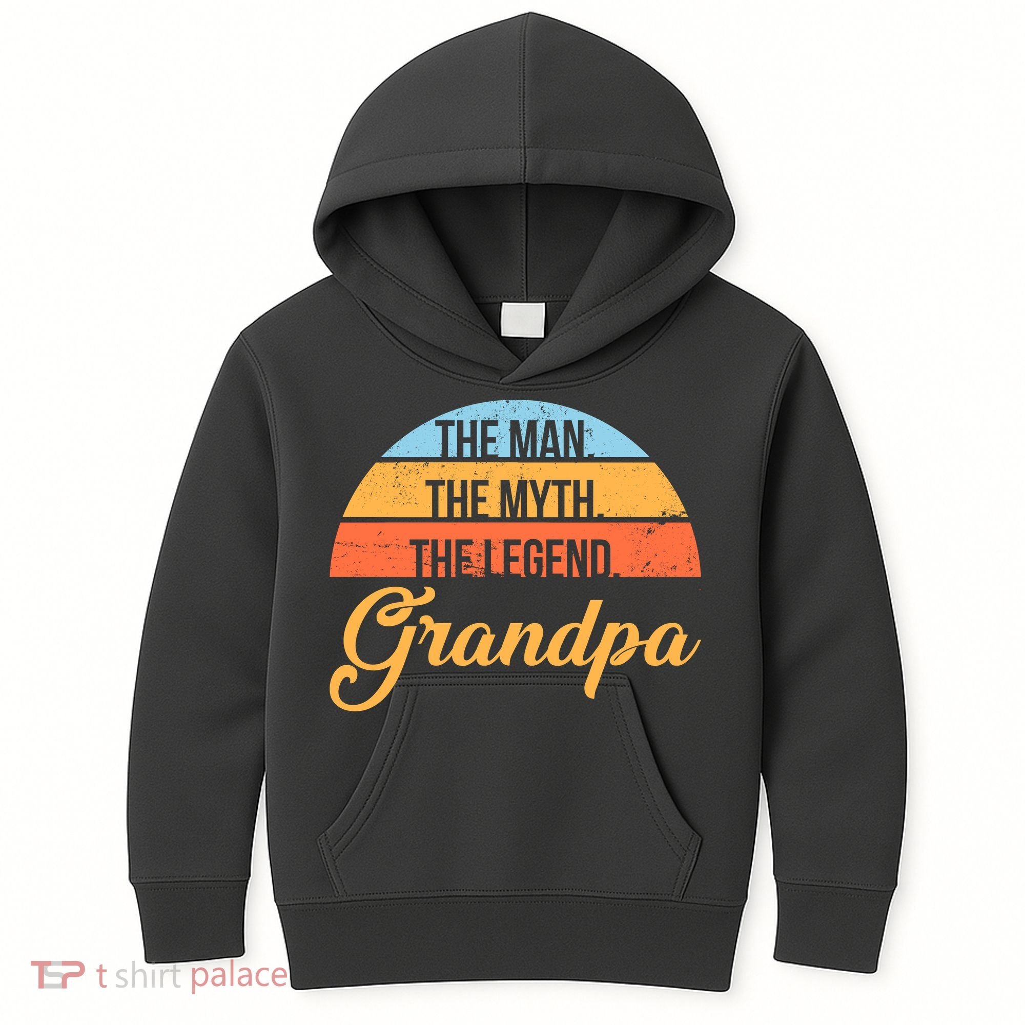Grandpa The Man The Myth The Legend Saying Kids Hoodie