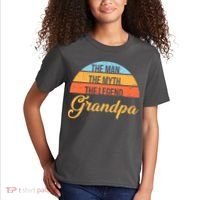 Grandpa The Man The Myth The Legend Saying Kids T-Shirt thumb 2