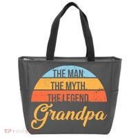 Grandpa The Man The Myth The Legend Saying Tote Bag thumb 0