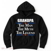 Grandpa The Man The Myth The Legend Stars Hoodie thumb 0