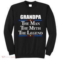 Grandpa The Man The Myth The Legend Stars Sweatshirt thumb 0