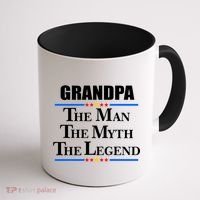 Grandpa The Man The Myth The Legend Stars Coffee Mug thumb 1
