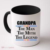 Grandpa The Man The Myth The Legend Stars Coffee Mug thumb 0