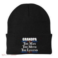 Grandpa The Man The Myth The Legend Stars Beanie thumb 0