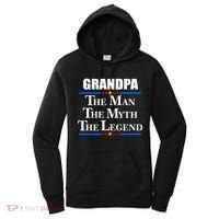 Grandpa The Man The Myth The Legend Stars Women's Hoodie thumb 0