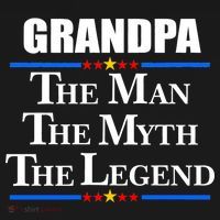 Grandpa The Man The Myth The Legend Stars Mousepad thumb 1