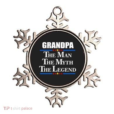 Grandpa The Man The Myth The Legend Stars Ornament