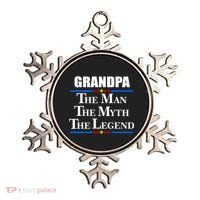 Grandpa The Man The Myth The Legend Stars Ornament thumb 0
