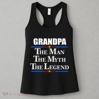 Grandpa The Man The Myth The Legend Stars Women's Tank Top thumb 3