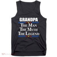 Grandpa The Man The Myth The Legend Stars Tank Top thumb 0