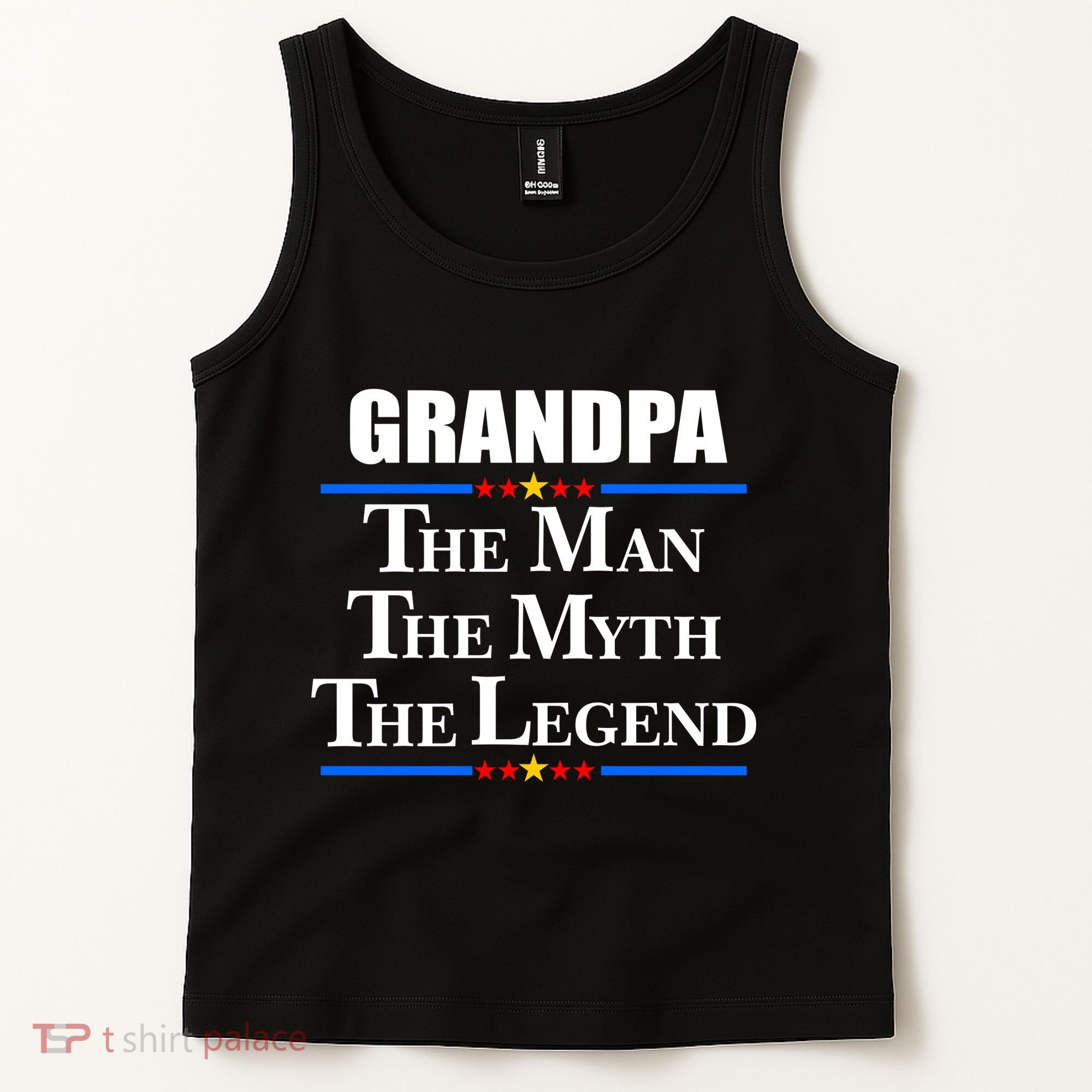 Grandpa The Man The Myth The Legend Stars Tank Top