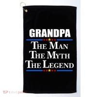 Grandpa The Man The Myth The Legend Stars Golf Towel thumb 0