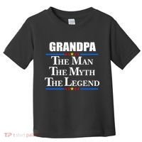 Grandpa The Man The Myth The Legend Stars Toddler T-Shirt thumb 0