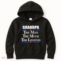 Grandpa The Man The Myth The Legend Stars Kids Hoodie thumb 0