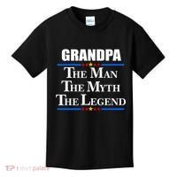 Grandpa The Man The Myth The Legend Stars Kids T-Shirt thumb 0