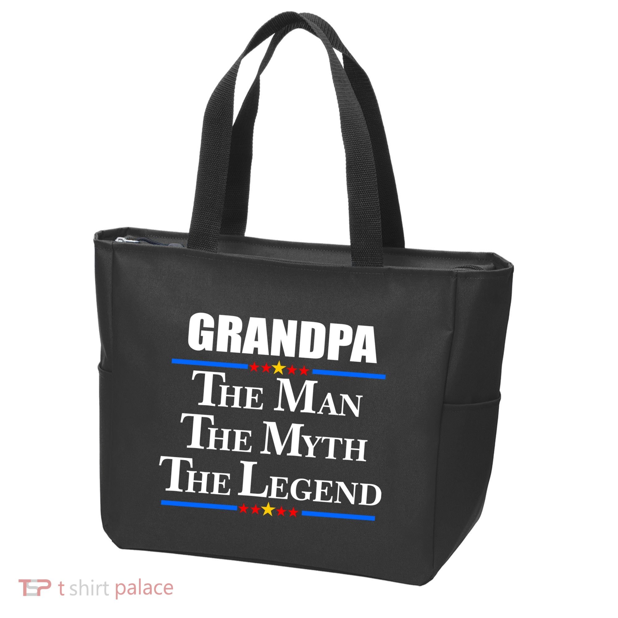 Grandpa The Man The Myth The Legend Stars Tote Bag
