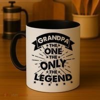 Grandpa The One The Only The Legend Coffee Mug thumb 4
