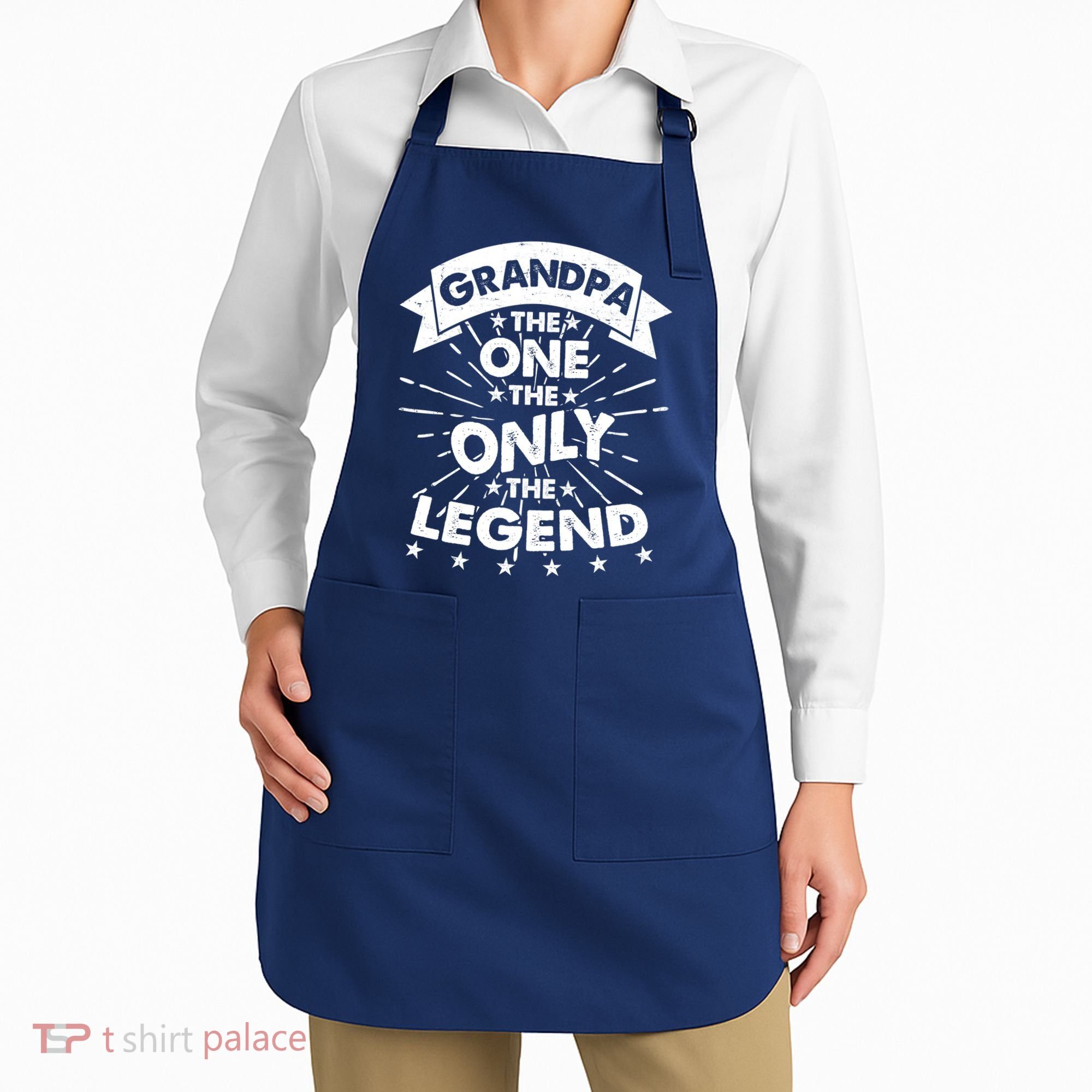 Grandpa The One The Only The Legend Apron