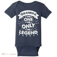 Grandpa The One The Only The Legend Baby Bodysuit thumb 0