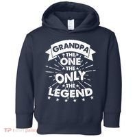 Grandpa The One The Only The Legend Toddler Hoodie thumb 0