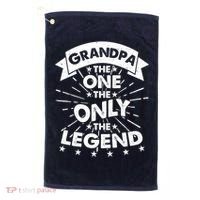 Grandpa The One The Only The Legend Golf Towel thumb 0