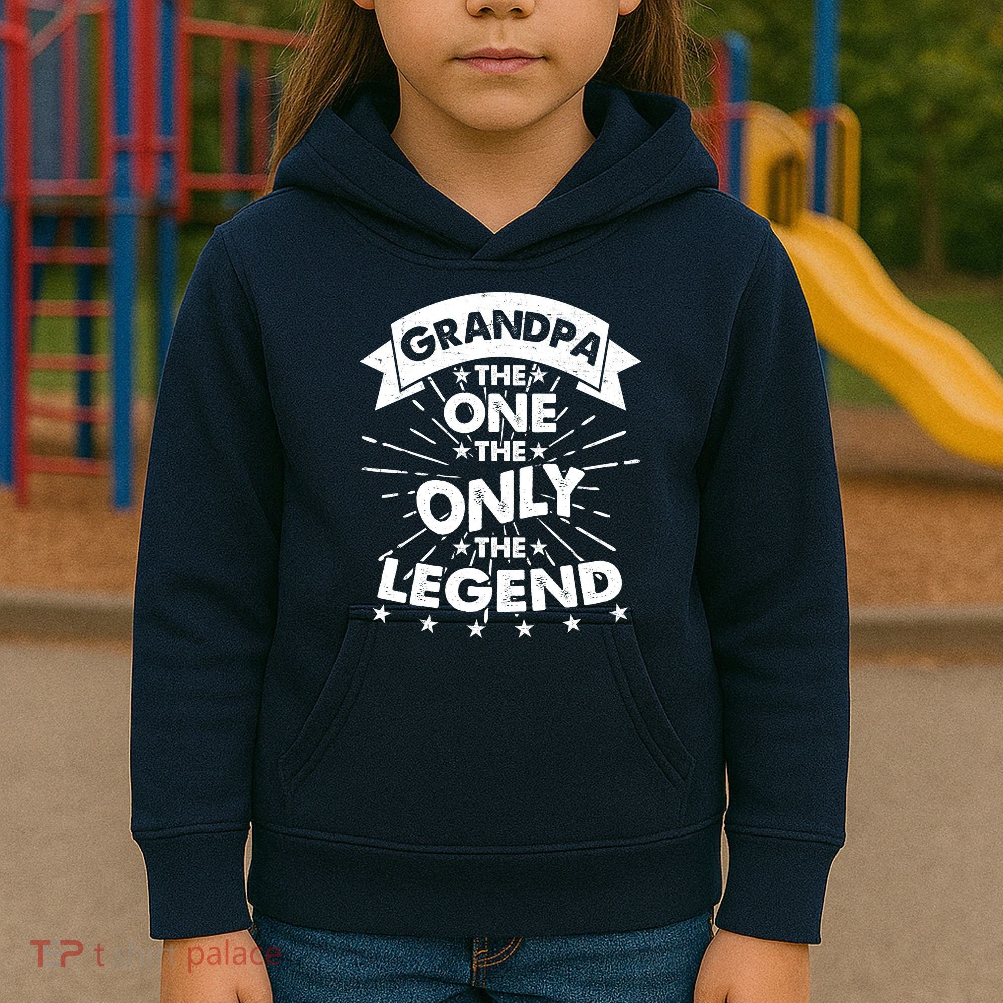 Grandpa The One The Only The Legend Kids Hoodie