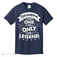 Grandpa The One The Only The Legend Kids T-Shirt thumb 0