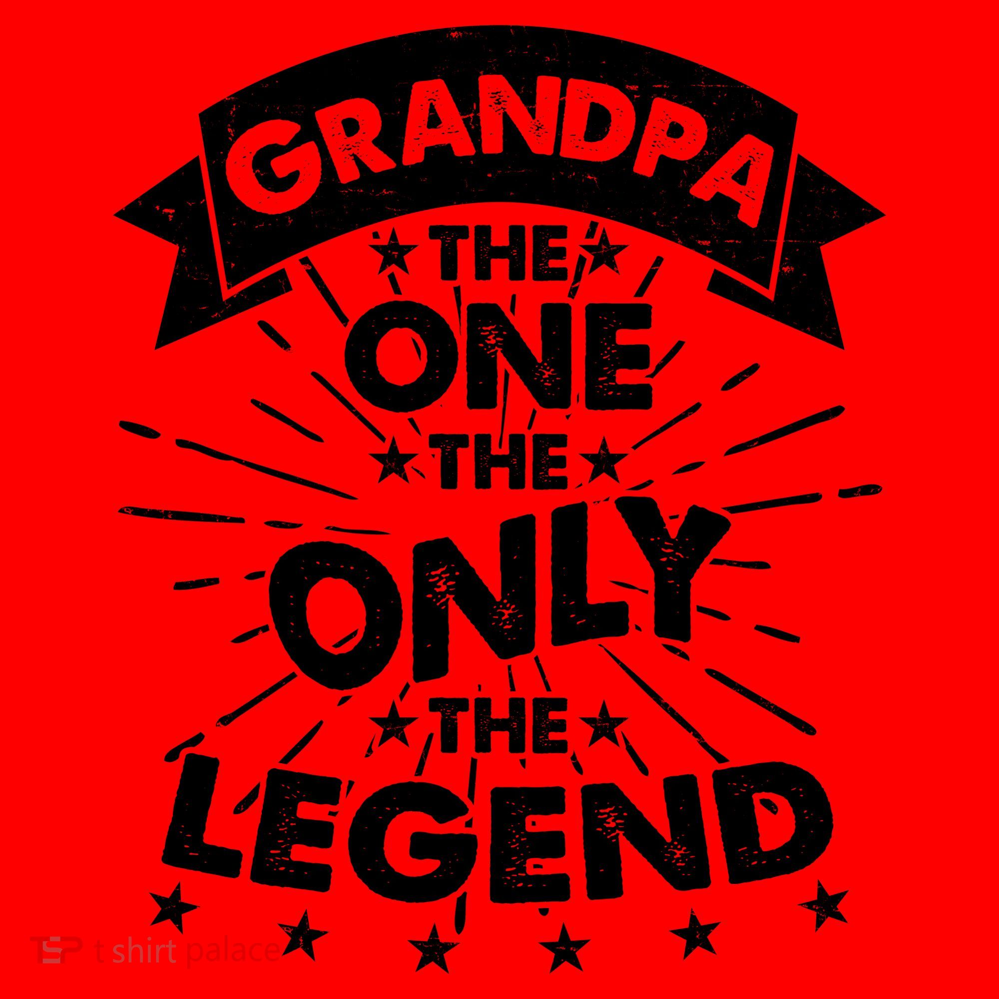 Grandpa The One The Only The Legend Santa Hat