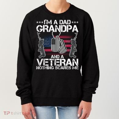 Grandpa Veteran Nothing Scares Me Women's Sweatshirt
