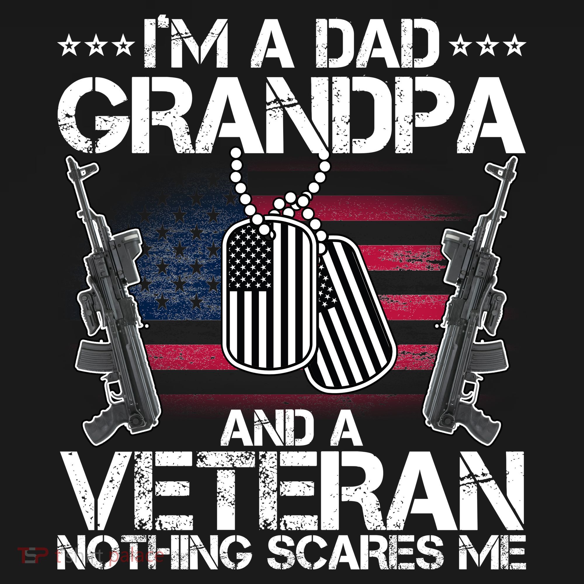 Grandpa Veteran Nothing Scares Me Sweatshirt