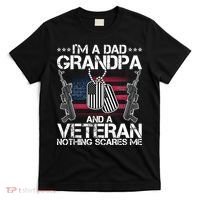 Grandpa Veteran Nothing Scares Me T-Shirt thumb 0