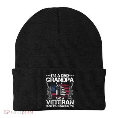 Grandpa Veteran Nothing Scares Me Beanie