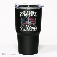 Grandpa Veteran Nothing Scares Me Tumbler thumb 0
