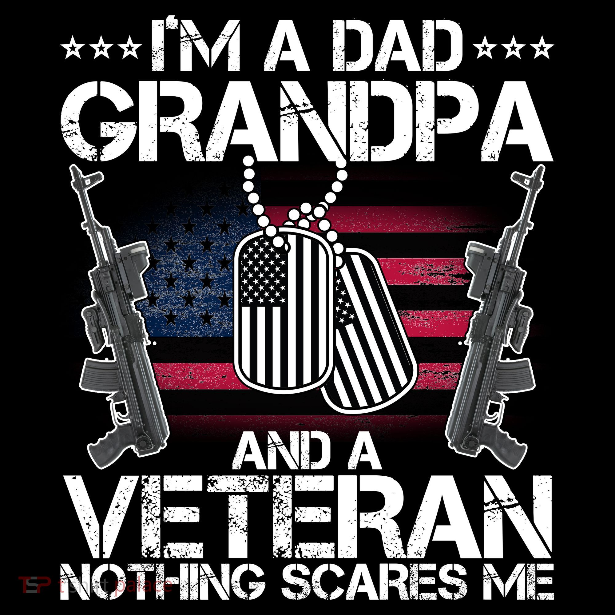 Grandpa Veteran Nothing Scares Me Women's Tank Top