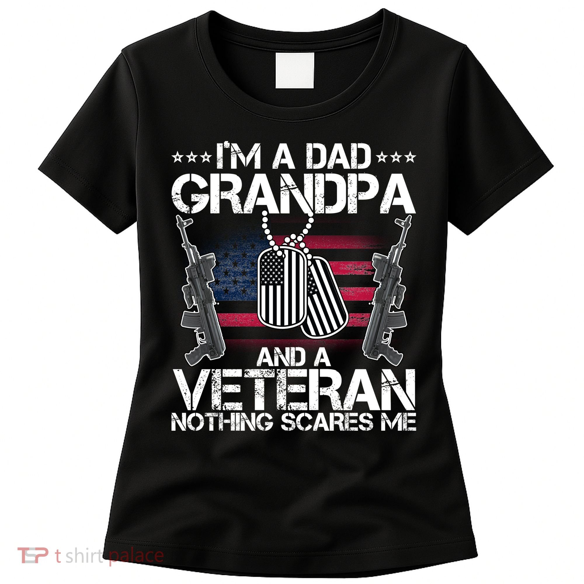 Grandpa Veteran Nothing Scares Me Women's T-Shirt