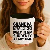 Grandpa Warning May Nap Suddenly At Any Time Coffee Mug thumb 3