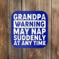 Grandpa Warning May Nap Suddenly At Any Time Coaster thumb 0