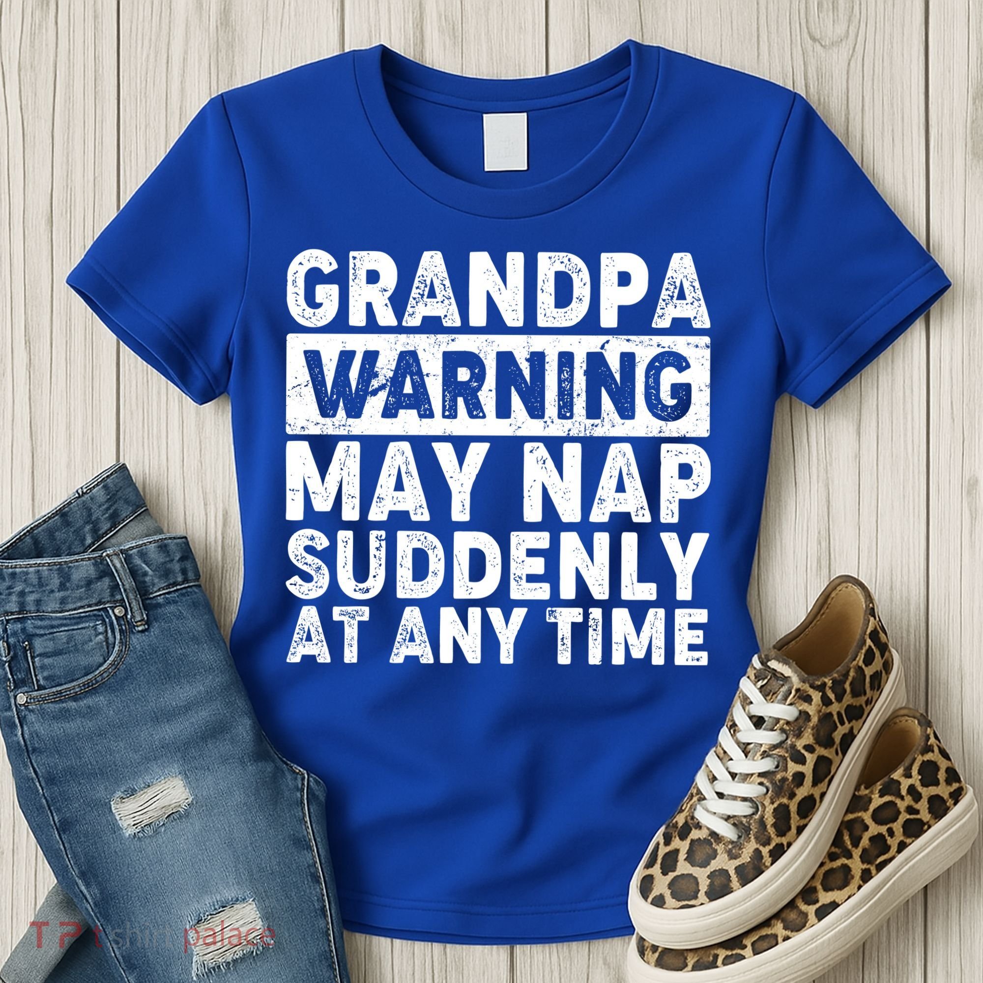 Grandpa Warning May Nap Suddenly At Any Time Women's T-Shirt