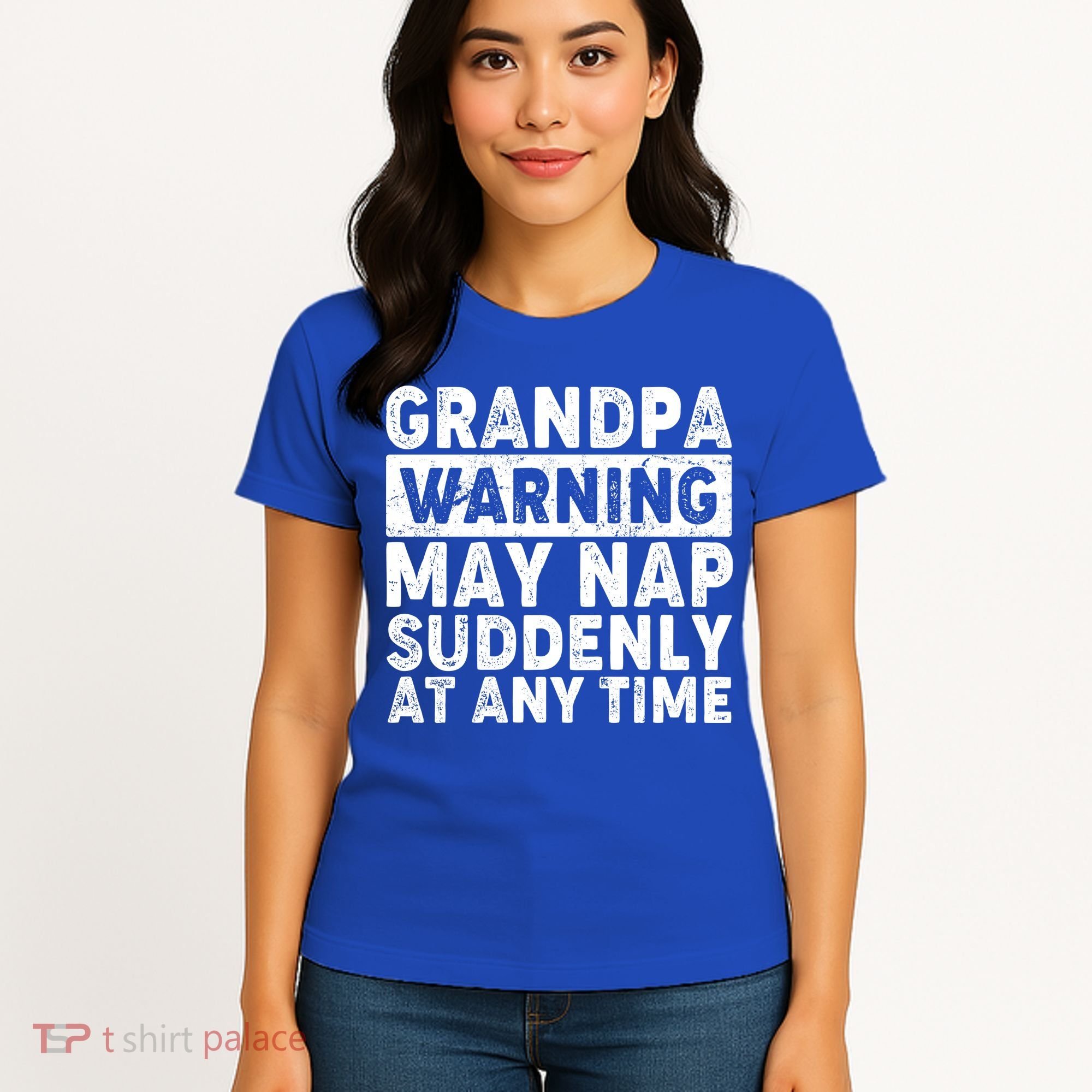Grandpa Warning May Nap Suddenly At Any Time Women's T-Shirt