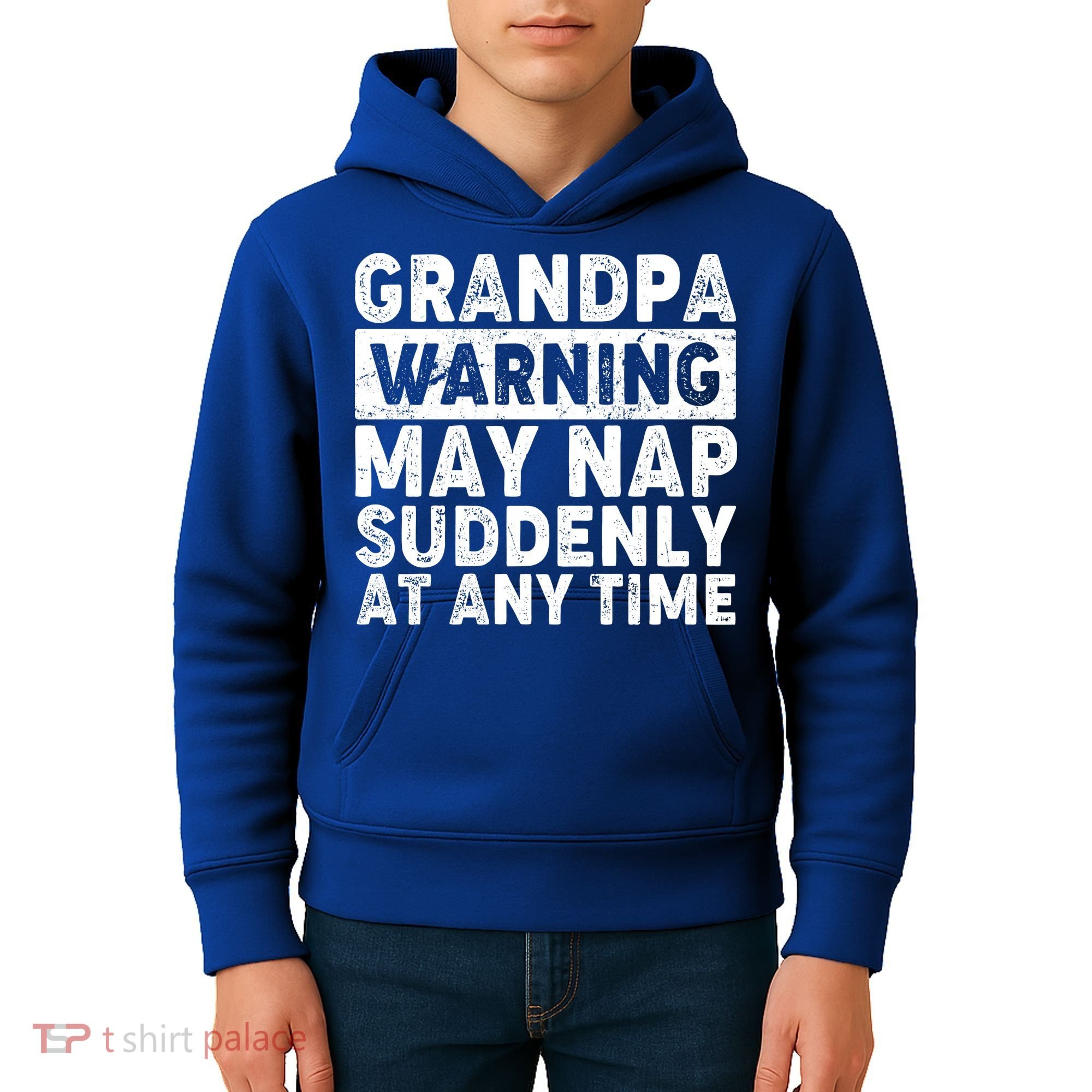 Grandpa Warning May Nap Suddenly At Any Time Kids Hoodie