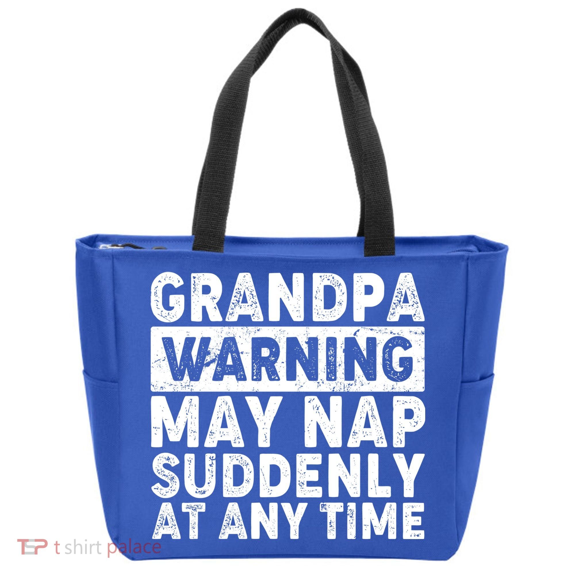 Grandpa Warning May Nap Suddenly At Any Time Tote Bag