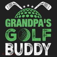 Grandpas Golf Buddy Fathers Day Women's Sweatshirt thumb 2