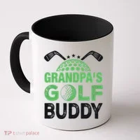 Grandpas Golf Buddy Fathers Day Coffee Mug thumb 0