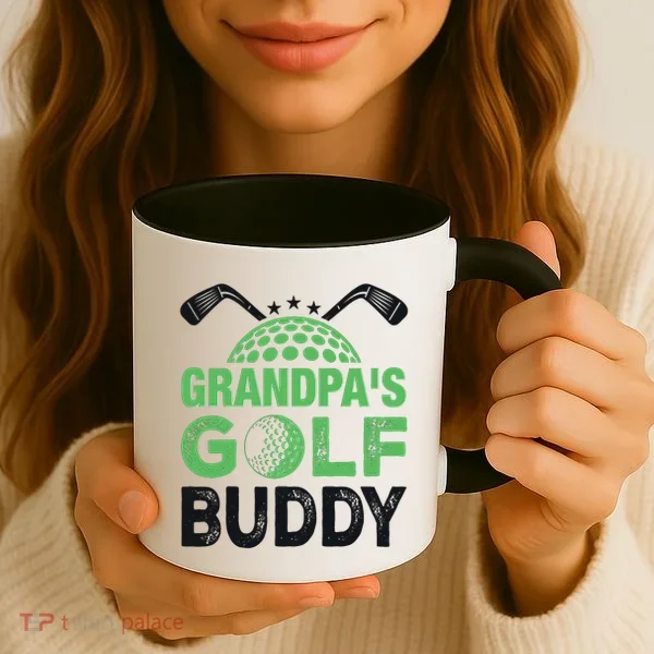 Grandpas Golf Buddy Fathers Day Coffee Mug