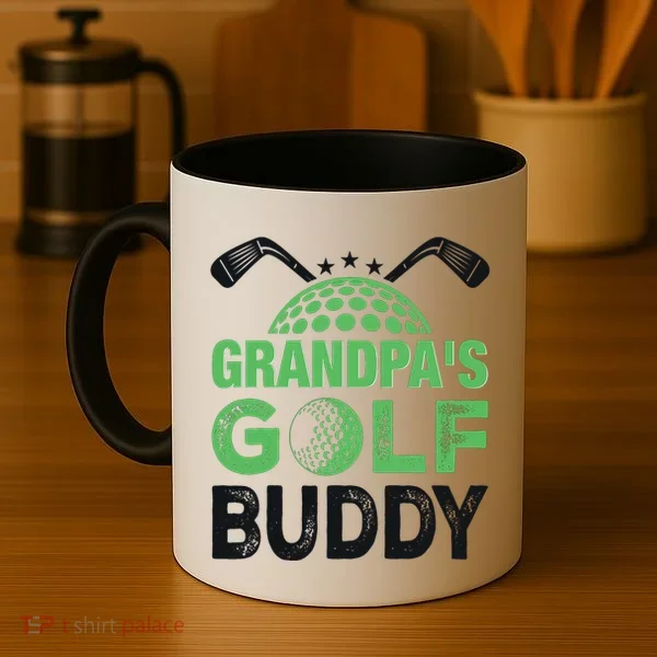 Grandpas Golf Buddy Fathers Day Coffee Mug