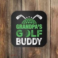 Grandpas Golf Buddy Fathers Day Coaster thumb 0