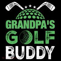 Grandpas Golf Buddy Fathers Day Women's Hoodie thumb 2