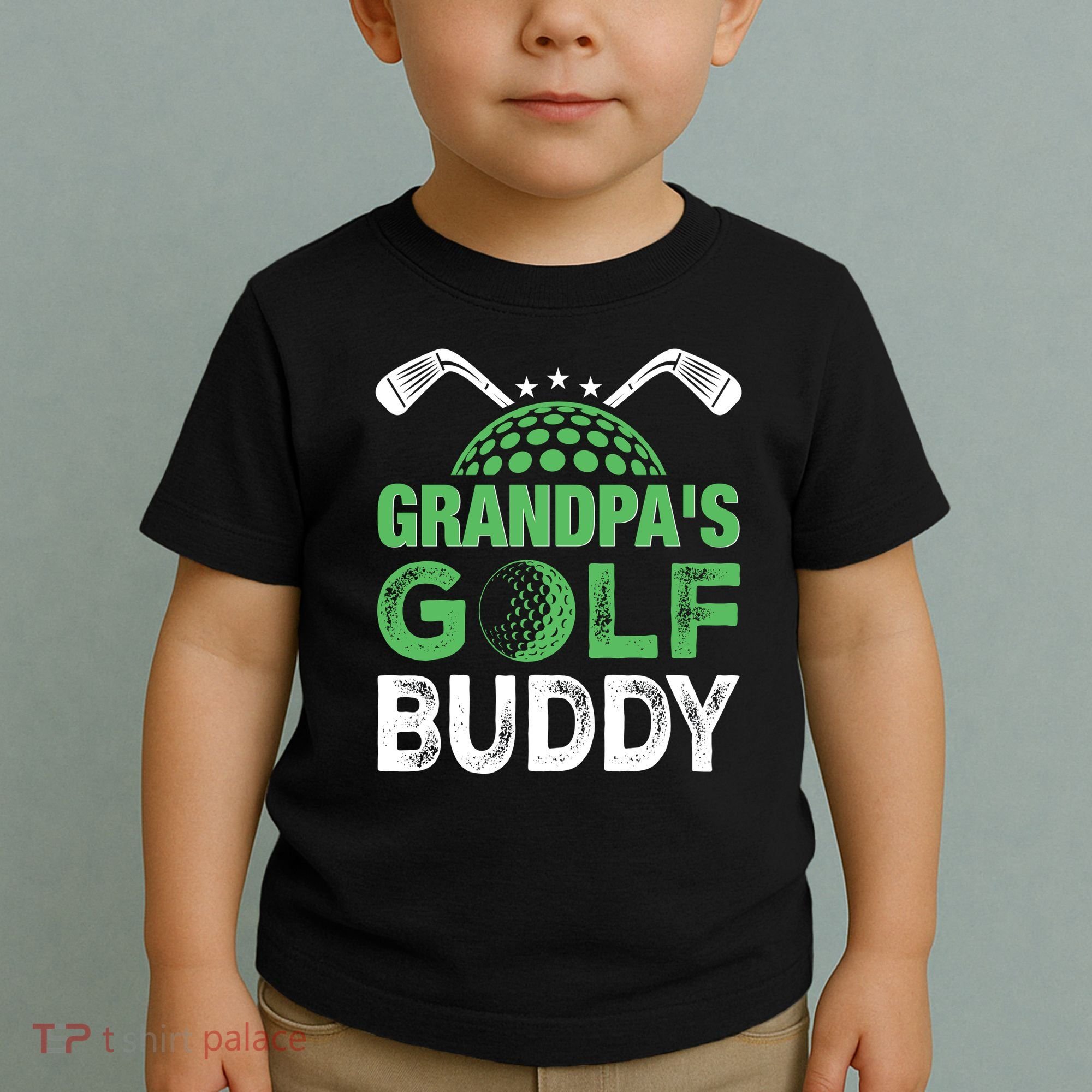 Grandpas Golf Buddy Fathers Day Toddler T-Shirt