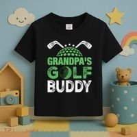 Grandpas Golf Buddy Fathers Day Toddler T-Shirt thumb 3
